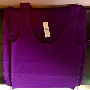 NWT slinky sleek purple midi dress